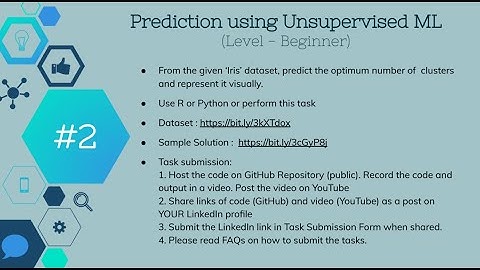 Prediction using Unsupervised ML The Spark Foundation Task2