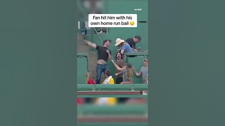 Fan threw the ball back and hit him #shorts