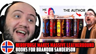 🇳🇴 Nerdforge Makes MASSIVE Leatherbound Books For Brandon Sanderson | TEACHER PAUL REACTS NORGE