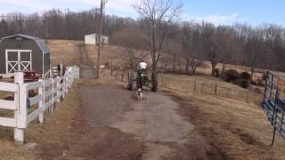 Papa and Isaiah on the John Deere 60 (March 2014)