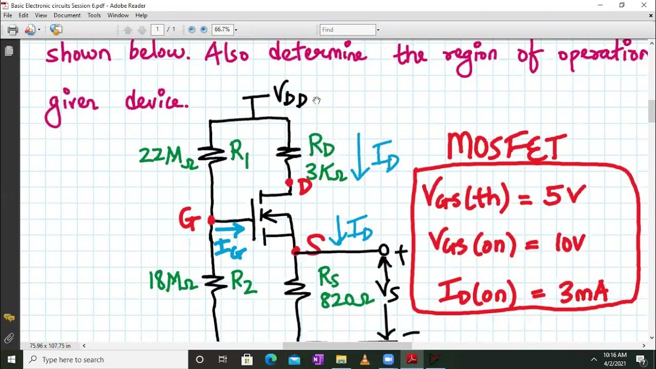 MOSFET Voltage divider DC Biasing YouTube