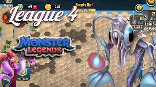 Completing Leagues 1, 2, 3 And 4 Bounty Hunt Monster Legends