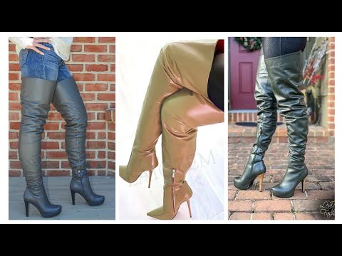 Thigh high boots for Women #fashion - YouTube