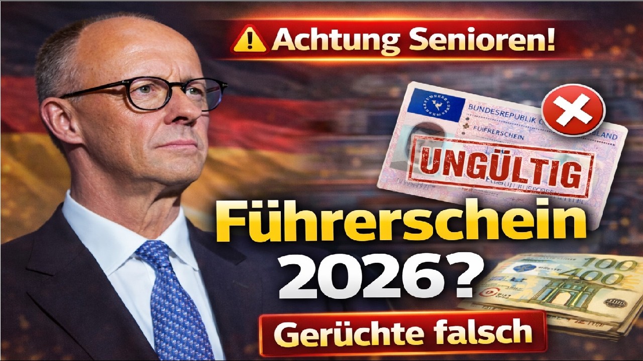 Achtung Senioren! Führerschein ungültig ab 2026 Was wirklich gilt – und welche Gerüchte falsch sind