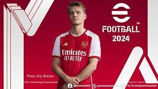 PES 2021 Menu eFootball 2024 RED & WHITE by PESNewupdate