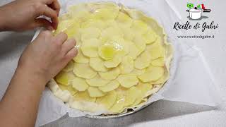 Torta Di Pasta Sfoglia Con Patate E Cotto Ricetta Facile E Buonissima Ricette Di Gabri