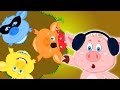 Cinque piccoli porcellini | Cartoon per i capretti | Popolare Nursery canzone | Five Little Piggies