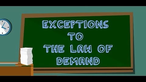 Exceptions to the Law of Demand (class 12)