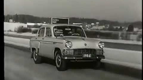 Werbevideo vom Moskwitsch 407 (Москвич-407) von 1964. (Russisch)
