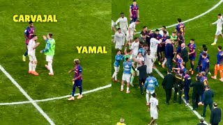Real Madrid vs Barcelona Players Altercation After Full Time