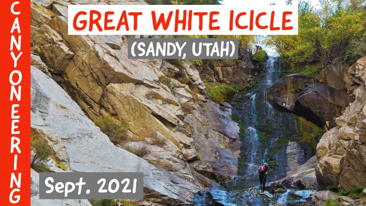 Canyoneering Great White Icicle (Little Cottonwood Canyon, Utah)