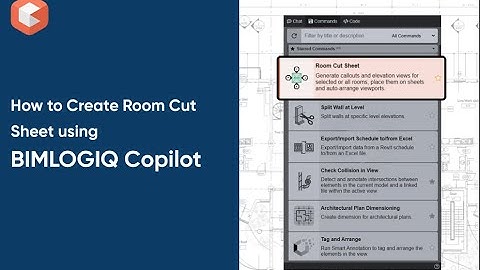 Room Cut Sheet in Revit – Automate Callouts, Elevations, and Sheets with BIMLOGIQ Copilot