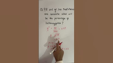 Hardy Weinberg Equilibrium #biology #numericals #HWE