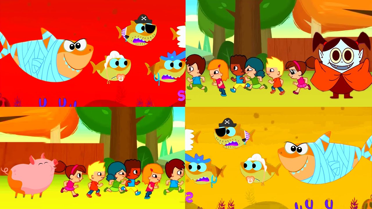 Scary Sharkkkk Vampire Pig Run Runnn!  Super Simple Songs Effects (Sponsored by Preview 2 Effects)