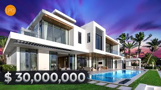 TOURING A MODERN $30,000,000 HARBOR BEACH MANSION IN FORT LAUDERDALE