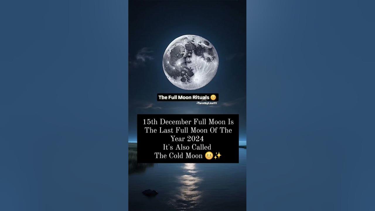 The final full moon 🌝 of 2024 The Cold Moon rituals fullmoon 
