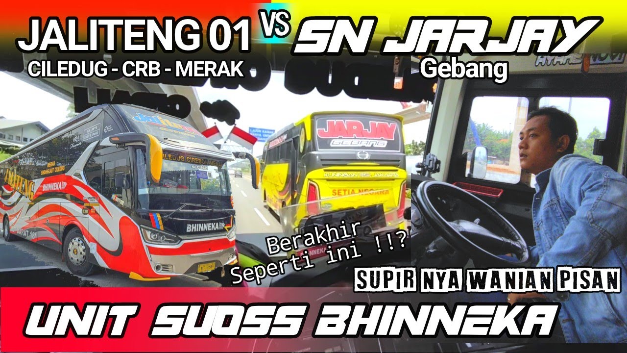 Driver Bus Paling Berani❗Skill Luar Biasa.. Trip Report Bus Bhinneka Suoss Part 1