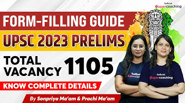 UPSC CSE 2023 Form Fill up | How to Fill Form for UPSC 2023 Prelims #prachi #sonpriya