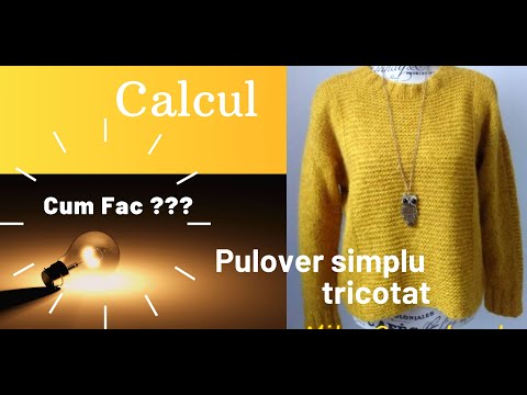 Cum calculez croiul unui pulover simplu tricotat?