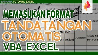 Cara Membuat Tanda Tangan Otomatis Di Excel Baskara Tutorial Youtube