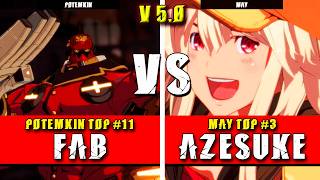 GGST | FAB (Potemkin) VS AZESUEK (May) | Guilty Gear Strive High level gameplay