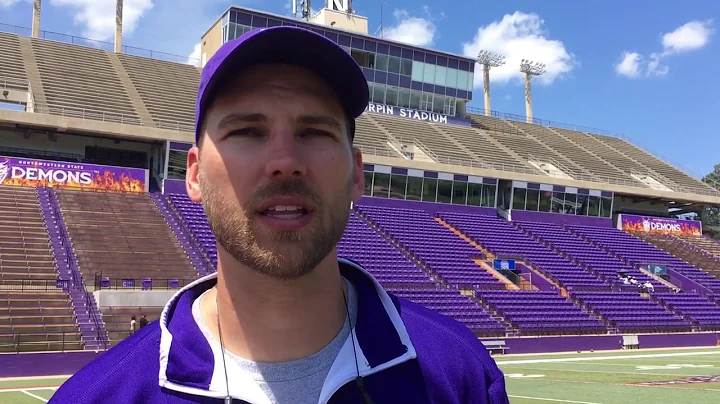 Offensive coordinator Kyle Manley after the Delane...
