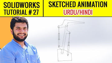 Sketched Animation with Block Sketch - Solidworks Tutorial in Urdu/Hindi # 27