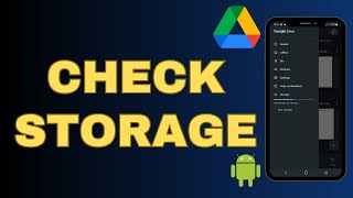 How to check google drive storage using your Android device
