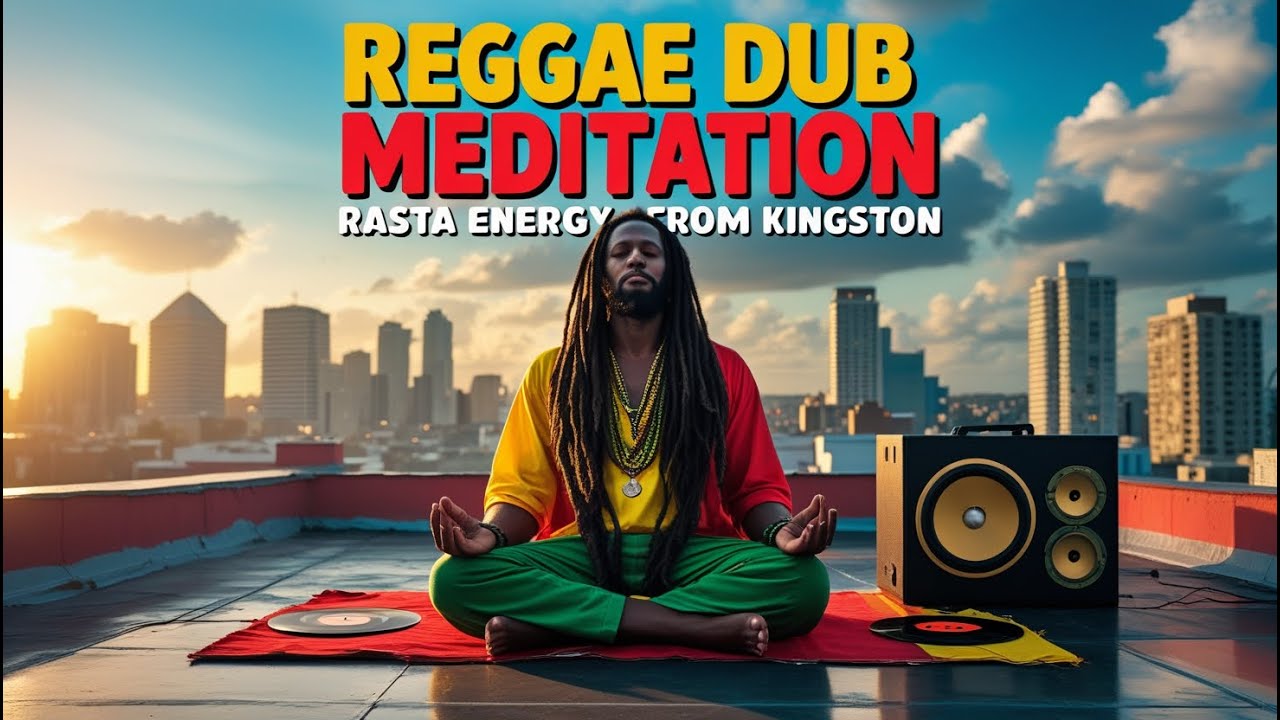 Reggae Dub Meditation 🟥🟨🟩 Rasta Energy from di Rooftop of Kingston 🔊 ...