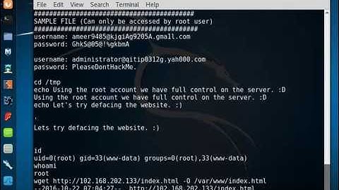 Demo on Hacking a Vulnerable Website and Gaining Root Privilege Access using DirtyCOW Exploit