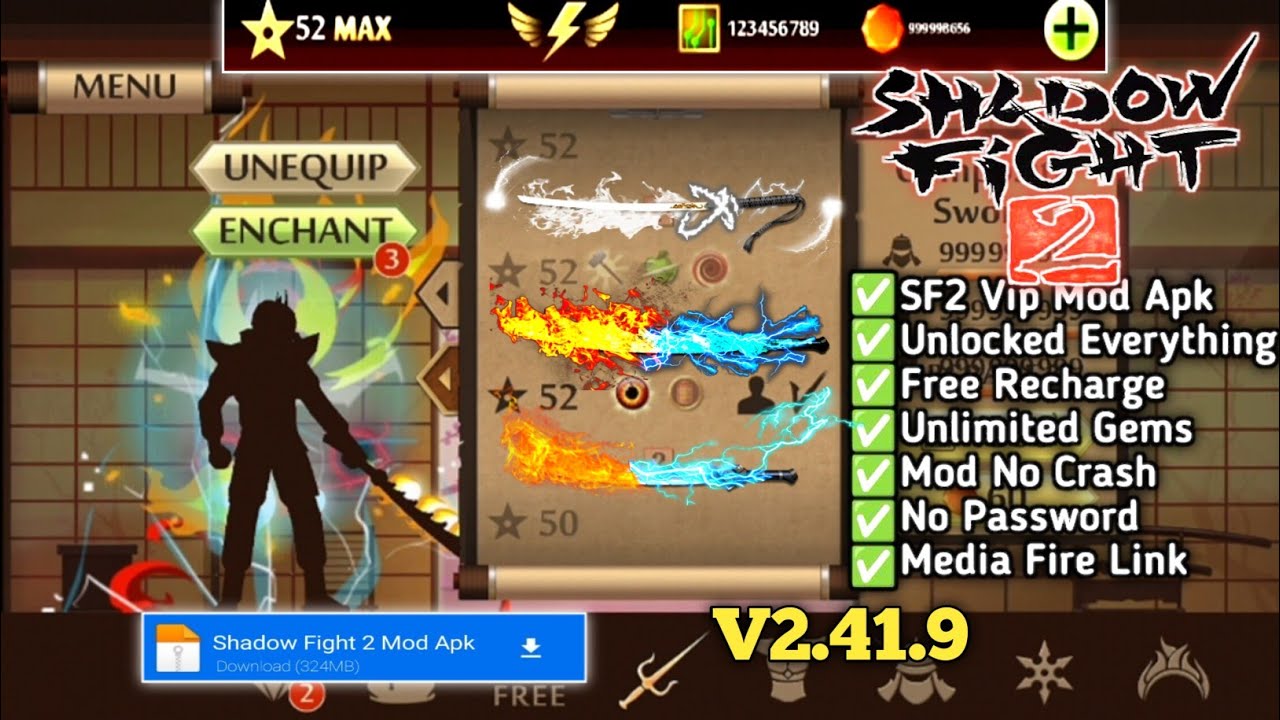 Shadow Fight 2 Mod Apk Latest v2.41.9 No Password