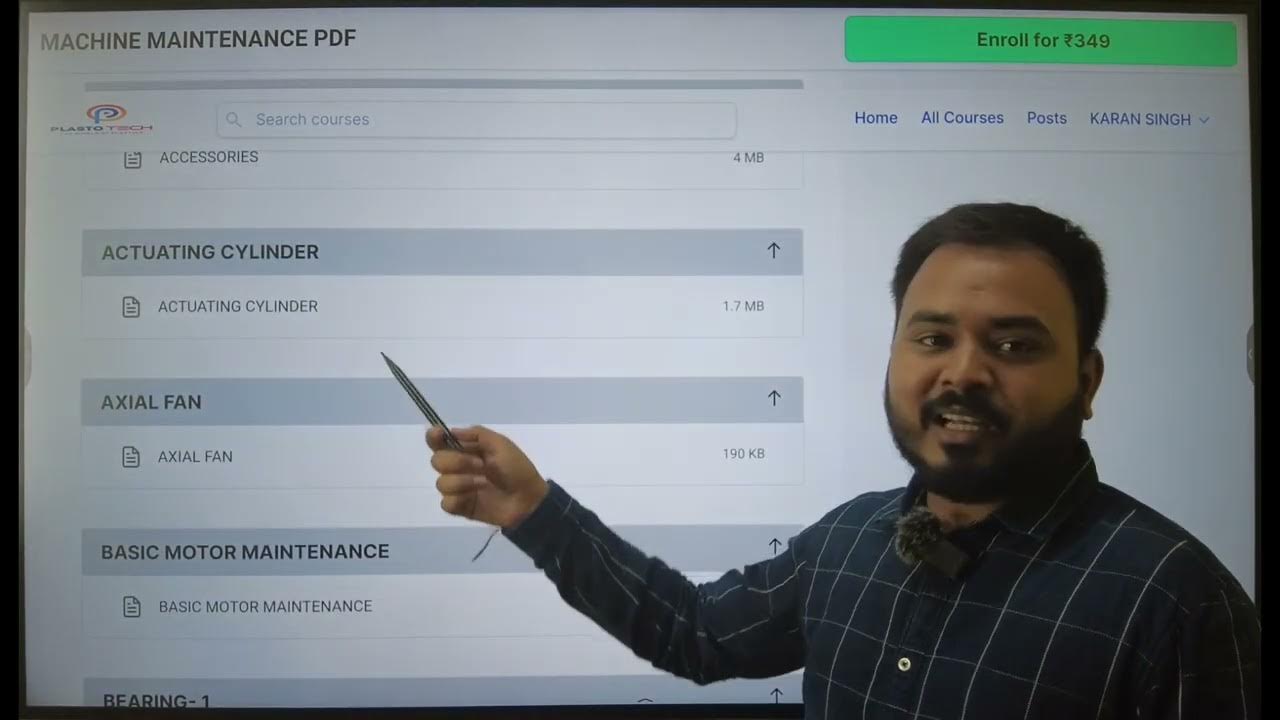 MACHINE MAINTENANCE COURSE YouTube