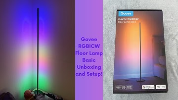 Govee LED Floor Lamp, RGBIC Corner Floor Lamp Unbox and Setup