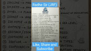 Isoline| Geographical facts| RADHE SIR (JRF)| #geographythroughmaps #gk