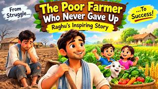 👉 “The Poor Farmer Who Never Gave Up🌾| Raghu’s Inspiring Story” #farming #kidsvideo #cartoon #viral