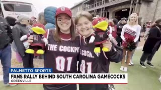 Gamecock fans spread team spirit before Friday's SEC Tournament game