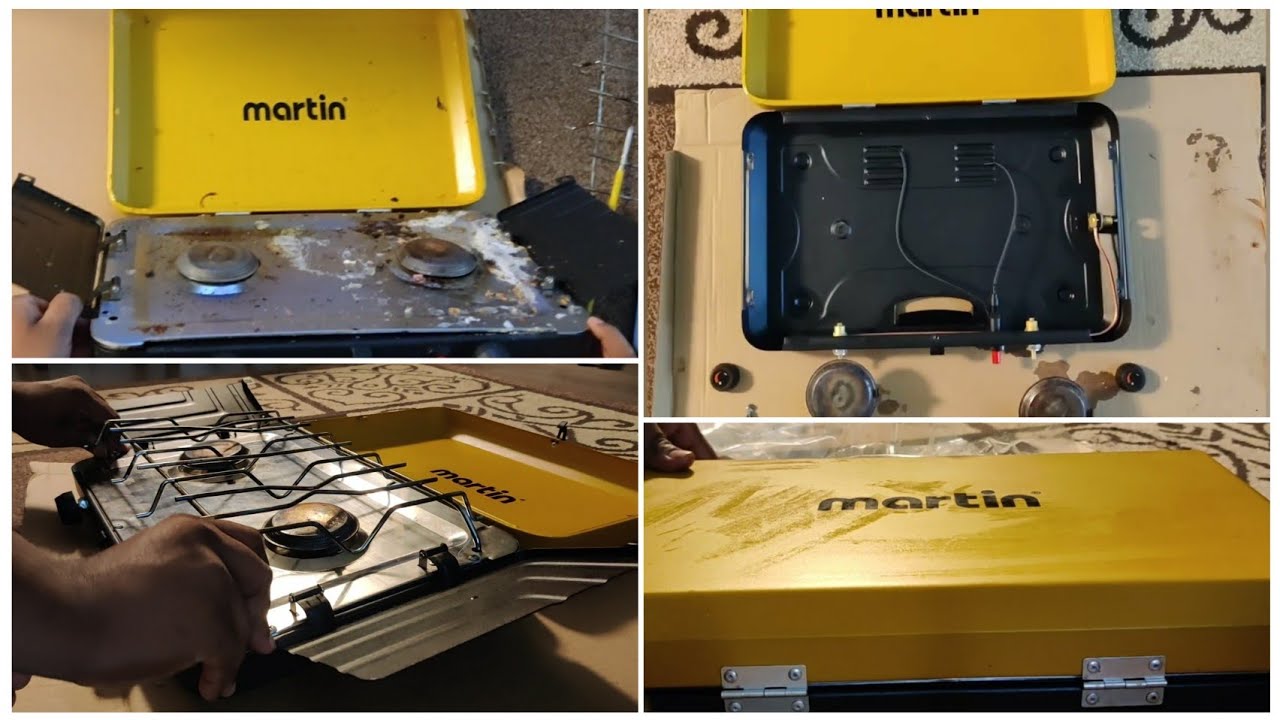 Martin Deluxe Propane 2 burner Camping Stove How to clean Martin