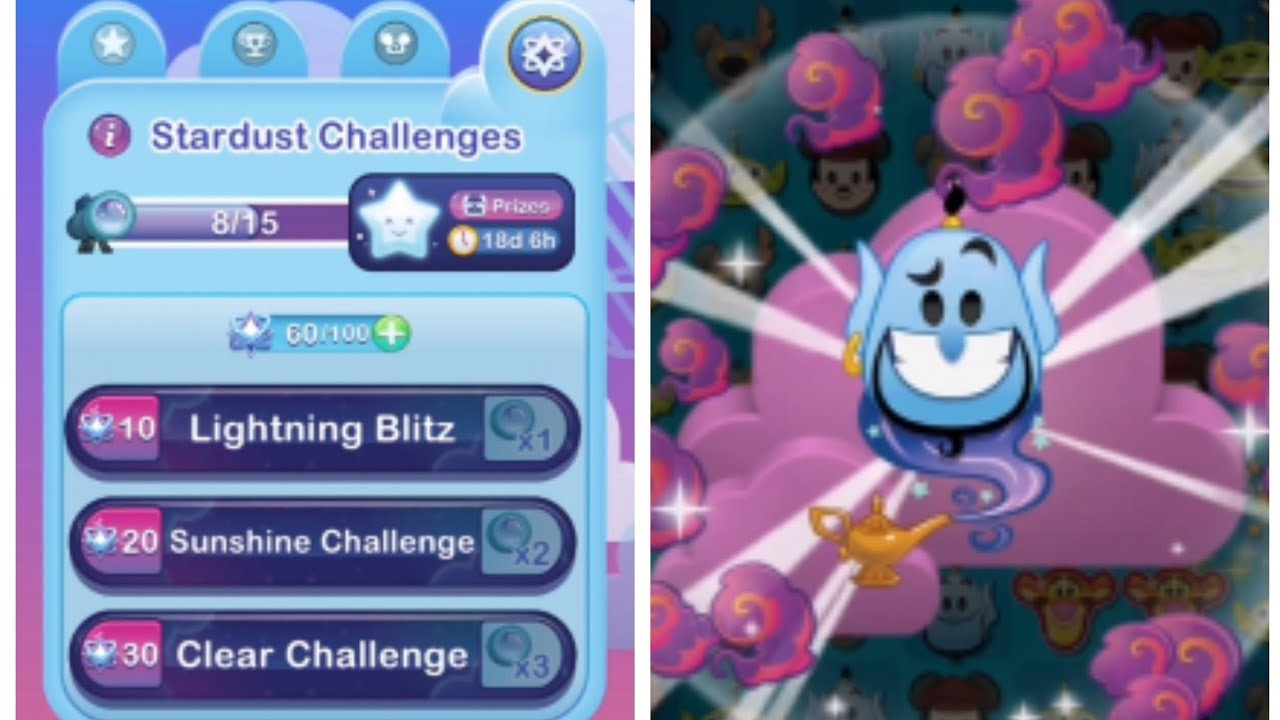 Game: Disney Emoji Blitz - The Genie Plays the Stardust Challenge