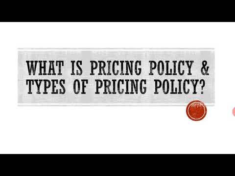 Video: Wat zijn de soorten prijsbeleid?