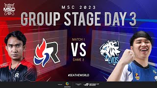 [EN] MSC Group Stage Day 3 | RSG SLATE SINGAPORE VS EVOS LEGENDS | Game 2