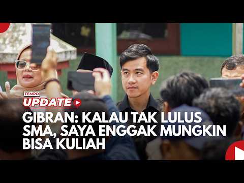 Gibran: Kalau Tak Lulus SMA, Saya Enggak Mungkin Bisa Kuliah