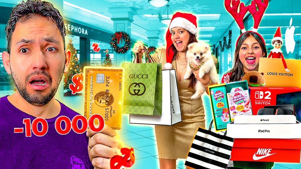 ¡COMPRAMOS REGALOS DE NAVIDAD! Gastamos la tarjeta de crédito de PAPÁ