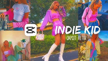 Aesthetic Indie Kid CapCut Filter | capcut editing tutorial