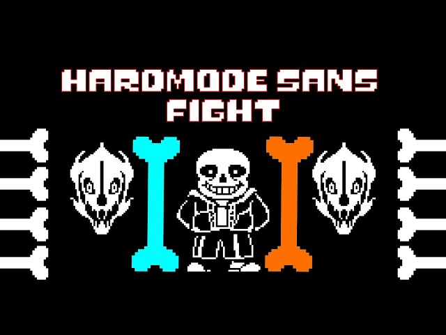 undertale hard mode sans fight by eden）全阶段过关（一阶段三药）_单机游戏热门视频