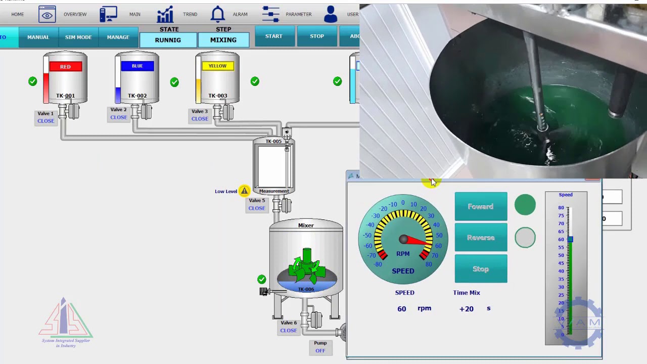 Mixing Tank System - YouTube