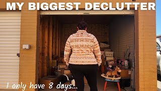 DECLUTTERING my STORAGE UNIT in 8 DAYS! | One GARBAGE BAG at a time! PART 1