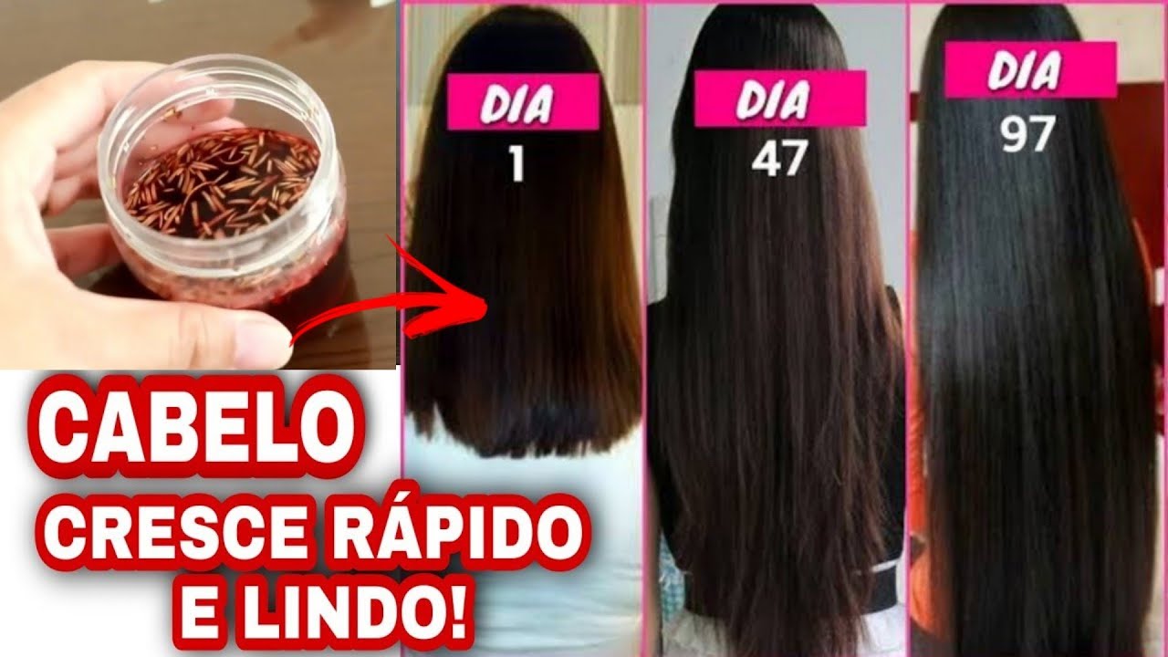 CABELO CRESCE 5cm EM 1 MÊS! RECEITA FÁCIL E SIMPLES - YouTube