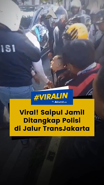 VIRAL! SAIPUL JAMIL DITANGKAP POLISI DI JALUR TRANSJAKARTA