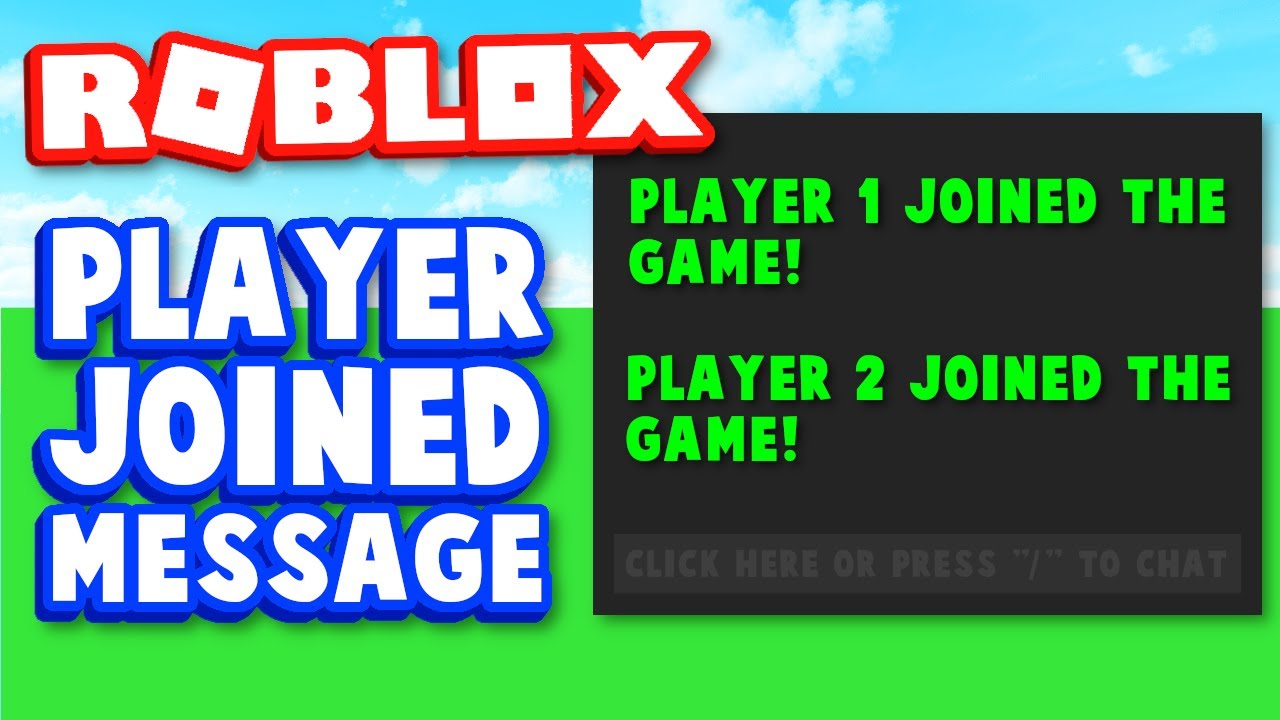 How to create a JOIN LOGGER in ROBLOX STUDIO