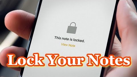 How to lock Notes with password or Touch ID on iPhone and iPad
